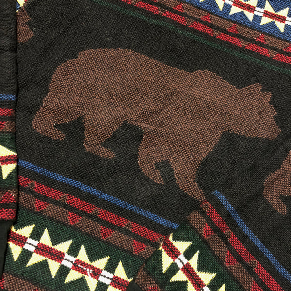 Vintage 90s Wildlife Aztec Print Made In USA Knit Sweater Size Large