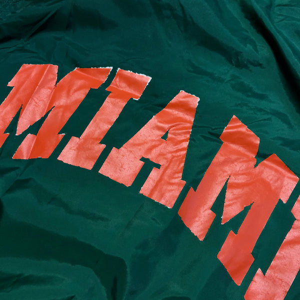 Vintage 90s Miami Hurricanes Apex Windbreaker Jacket Size X-Large