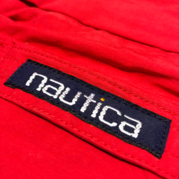 Vintage 90s Nautica J Class Jacket W/ Foldable Hood Size X-Large
