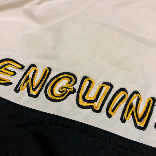 Vintage 90s Penguins Pro Player Script Parka Size Medium