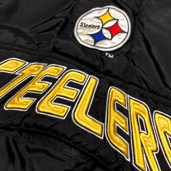 Vintage 90s Steelers Pro Line Starter Puffer Jacket Size X-Large