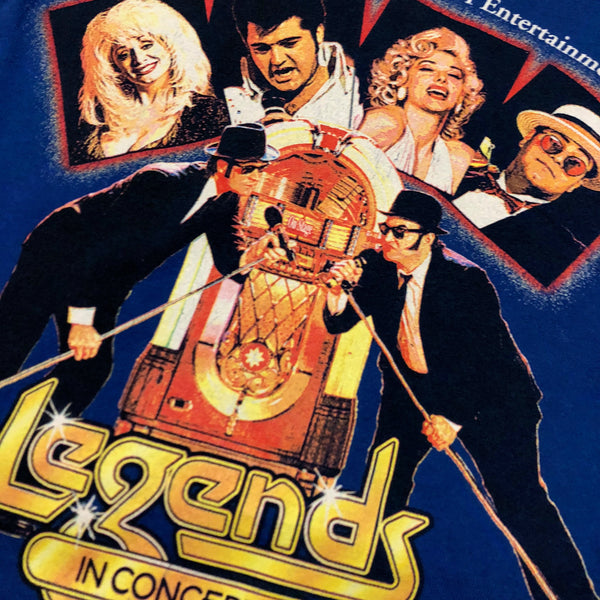Vintage 90s Legends In Concert Elvis Marilyn Monroe Shirt Size X-Large