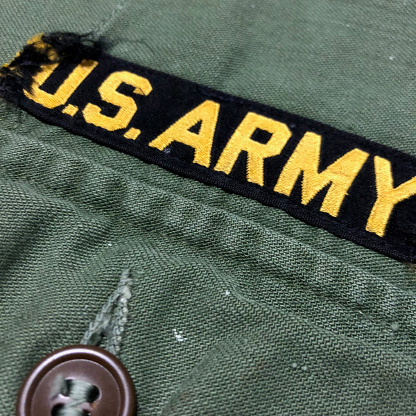 Vintage 70s Army Vietnam Era Distressed Shirt Size X-Large