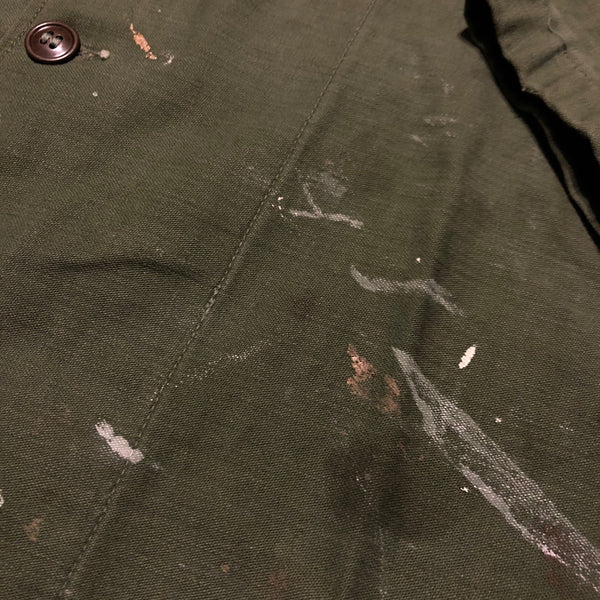 Vintage 70s Army Vietnam Era Distressed Shirt Size X-Large