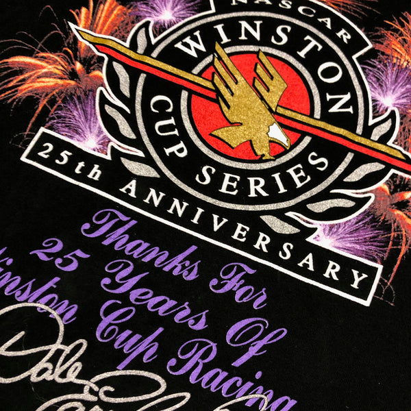 1995 DS Dale Earnhardt Winston Cup 25 Year Anniversary Single Stitch Shirt Size X-Large