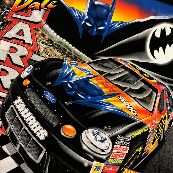 1998 DS Dale Jarrett DC Comics Batman All Over Print Nascar Shirt Size Large