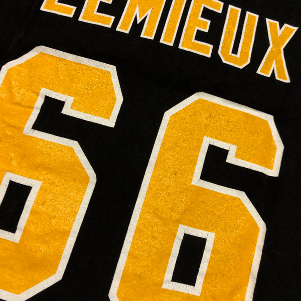 Vintage 90s Pittsburgh Penguins Mario Lemieux Single Stitch Shirt Size Large
