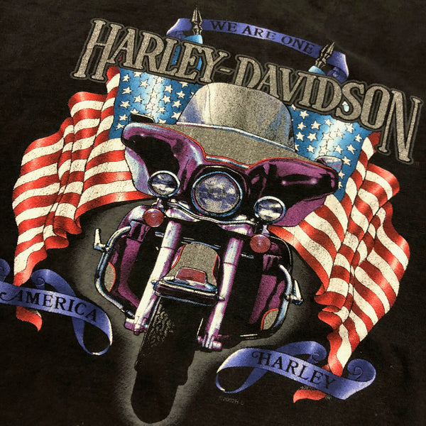 2002 Harley Davidson We Are One America Shirt Size X-Large