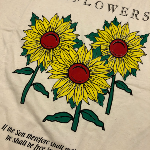 Vintage 90s DS Christian Son Flowers Single Stitch Shirt Size Large