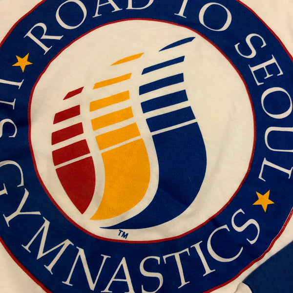1988 DS USA Road To Seoul Gymnastics Sweatshirt Size Medium