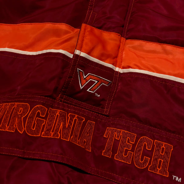 Vintage 90s Virginia Tech Hokies Starter Pullover Puffer Jacket Size X-Large
