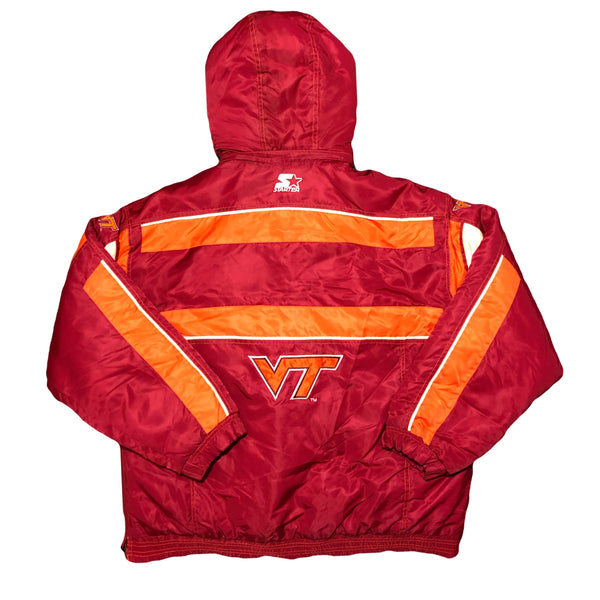 Vintage 90s Virginia Tech Hokies Starter Pullover Puffer Jacket | Beyond 94