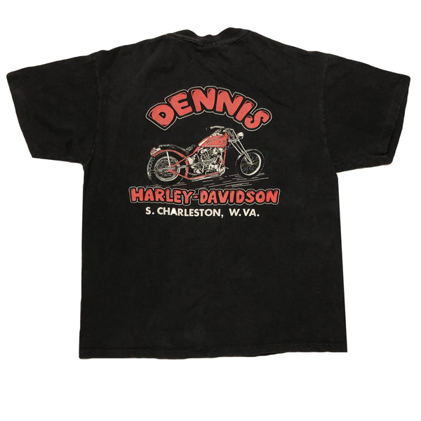 Vintage 90s Harley Davidson Eagle Decal Single Stitch Shirt | Beyond 94