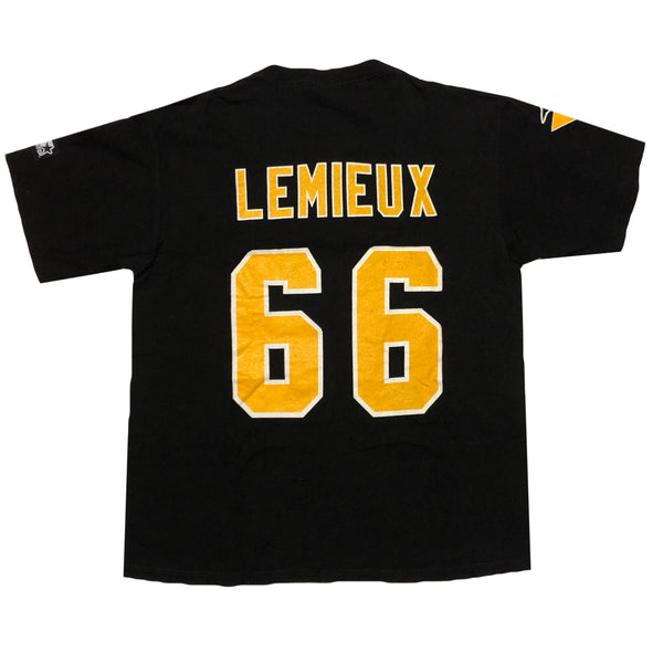 Vintage 90s Pittsburgh Penguins Mario Lemieux Single Stitch Shirt | Beyond 94