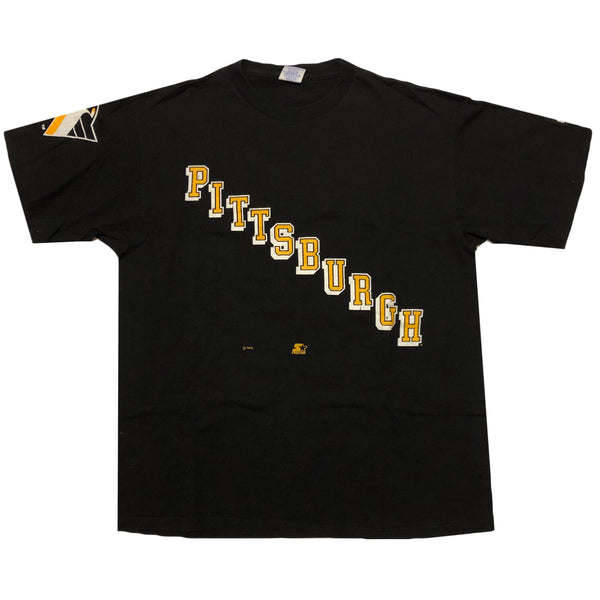 Vintage 90s Pittsburgh Penguins Mario Lemieux Single Stitch Shirt | Beyond 94
