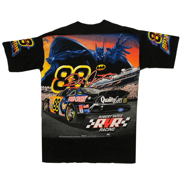 Vintage 1998 DS Dale Jarrett DC Comics Batman All Over Print Nascar Shirt | Beyond 94