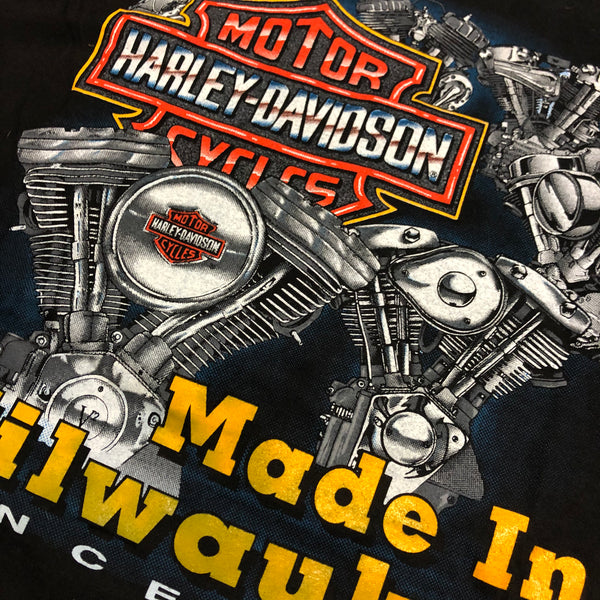 1992 DS Harley Davidson Made In Milwaukee Single Stitch Shirt Size XX-Large