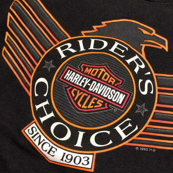 1995 DS Harley Davidson Scott Smith Riders Choice Single Stitch Shirt Size Large