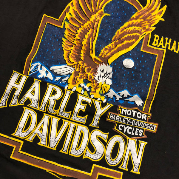 Vintage 80s DS Harley Davidson Bahamas Single Stitch Shirt | Beyond 94