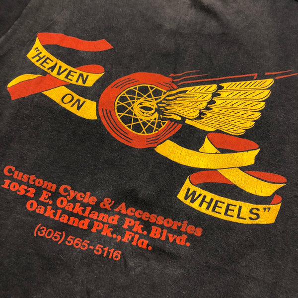 Vintage 70s Harley Davidson Here's To The South Single Stitch Pocket T Shirt Size Large
