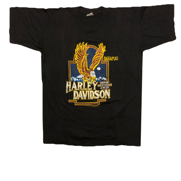 Vintage 80s DS Harley Davidson Bahamas Single Stitch Shirt | Beyond 94