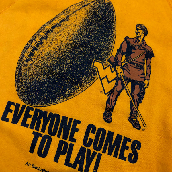 Vintage 80s WVU Mountaineers Sweatshirt Size X-Large