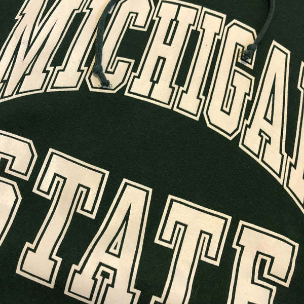 Vintage 90s Russell Athletic Michigan State Spartans Hoodie Size Large