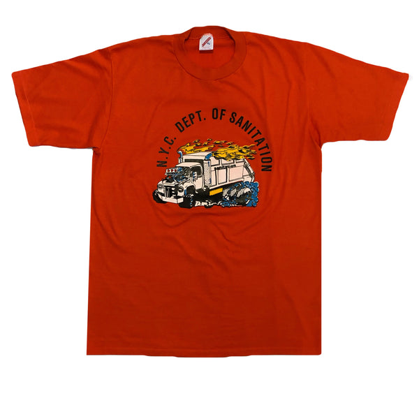 Vintage 80s NYC Dept. Of Sanitation 50/50 Single Stitch Shirt | Beyond 94