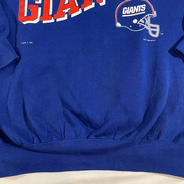 1990 New York Giants Logo 7 Sweatshirt Size X-Large