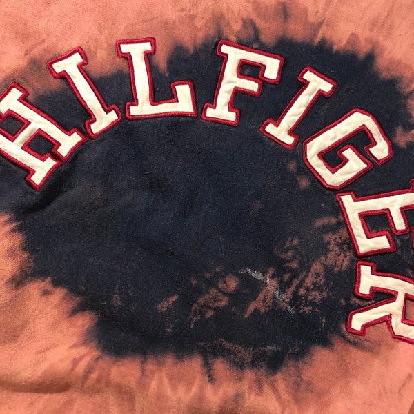 Vintage 90s Tommy Hilfiger Arg Logo 1/1 Bleach Dyed Sweatshirt | Beyond 94