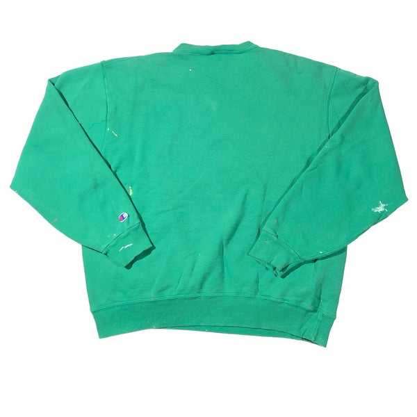 Vintage 90s Champion Embroidered Spellout Distressed Sweatshirt | Beyond 94