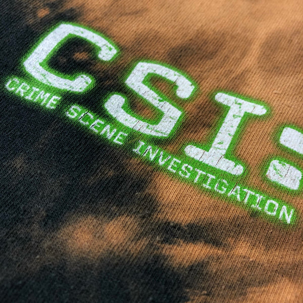 2001 CSI TV Show 1/1 Bleach Dyed Shirt Size X-Large