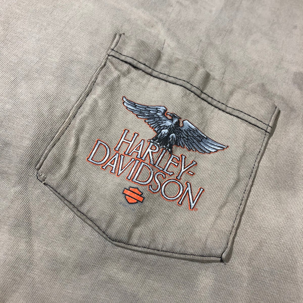 1998 Harley Davidson Woodstock 1/1 Bleach Dyed Shirt Size X-Large