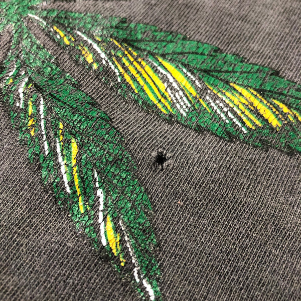 Vintage 90s Blunted Weed Leaf Shirt Size Large