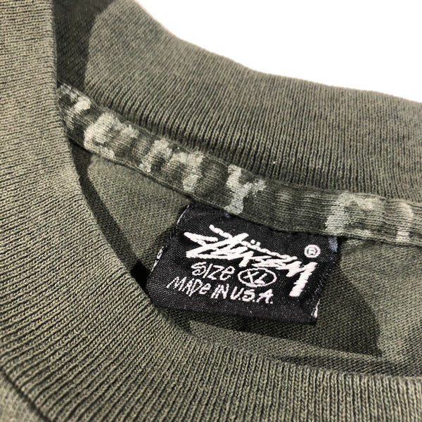 Vintage 90s OG Stussy Don't Take The Bait Fish Single Stitch Shirt Size X-Large