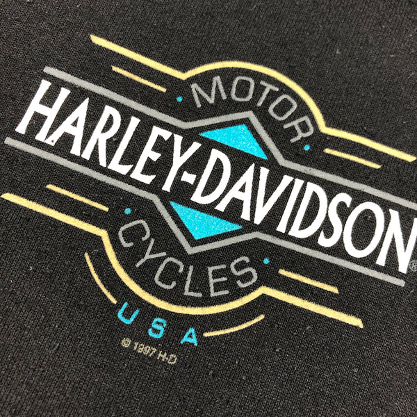 1997 Harley Davidson Spirit Pittsburgh Pa Zip Up Bomber Jacket Size X-Large