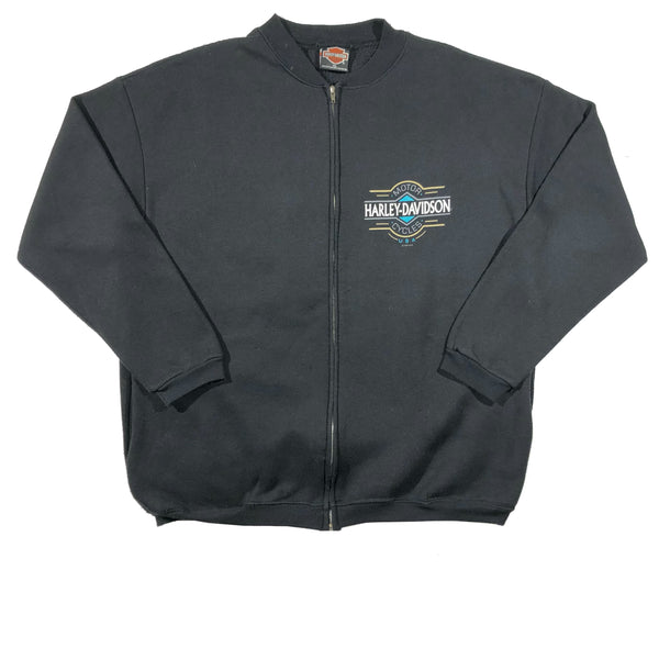 1997 Harley Davidson Spirit Pittsburgh Pa Zip Up Bomber Jacket Size X-Large