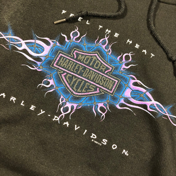 1998 Harley Davidson Feel The Heat Hoodie Size X-Large