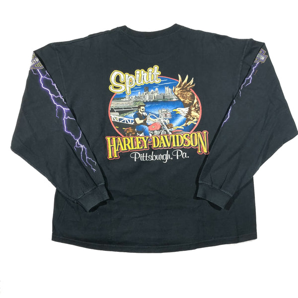 Vintage 1995 Harley Davidson Purple Lightning Ls Shirt | Beyond 94