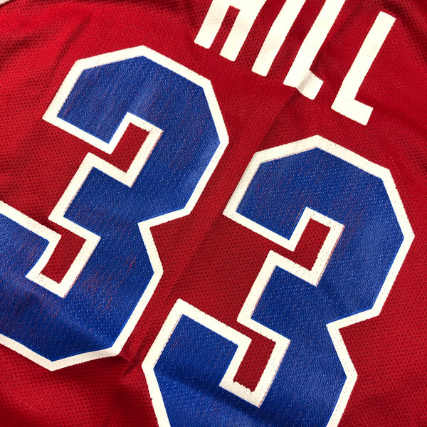 Vintage 90s Detroit Pistons Grant Hill Champion Jersey Size Medium
