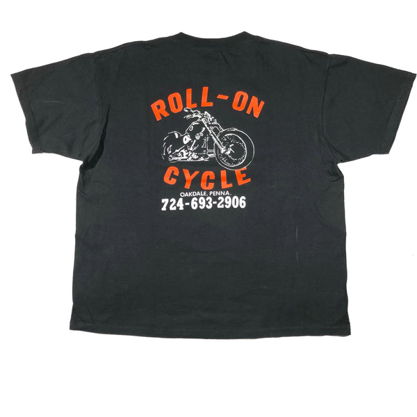 Vintage 90s I Pushed The Bastard Off Biker Shirt | Beyond 94