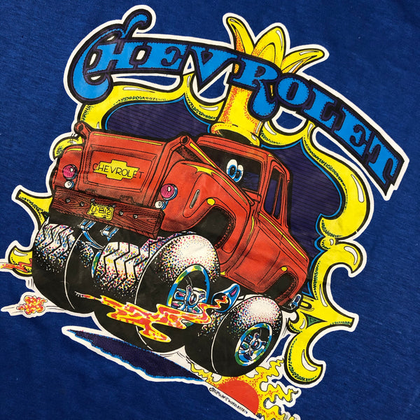 Vintage 1979 DS Chevrolet Iron On 50/50 Blend Single Stitch Shirt | Beyond 94