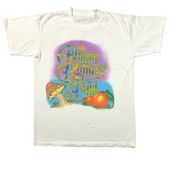 Vintage 1996 The Allman Brothers Band Give Peach A Chance Shrooms Single Stitch Shirt | Beyond 94