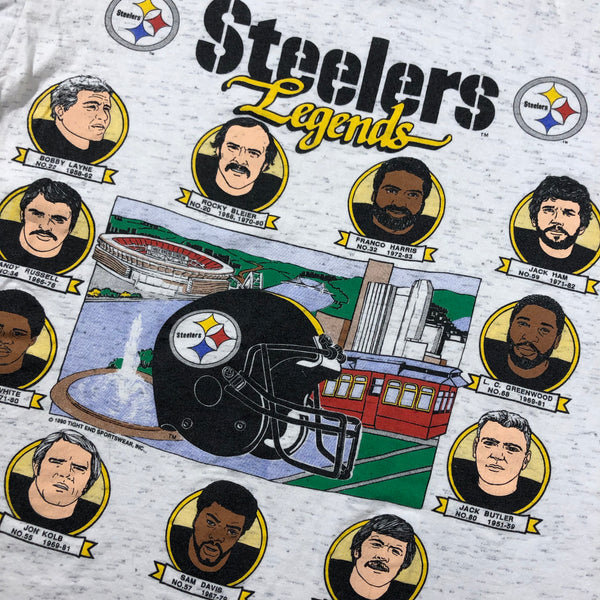 Vintage 90s Pittsburgh Steelers Legends Single Stitch Shirt Size Medium