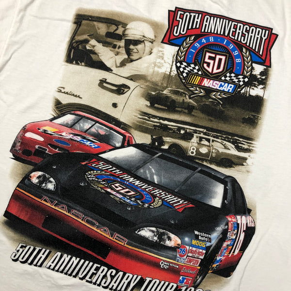 1998 Nascar 50th Year Anniversary Tour Single Stitch Shirt Size Large