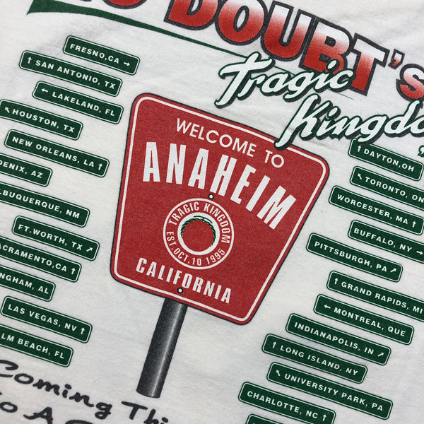 1997 No Doubt Tragic Kingdom Tour Single Stitch Shirt Size Medium