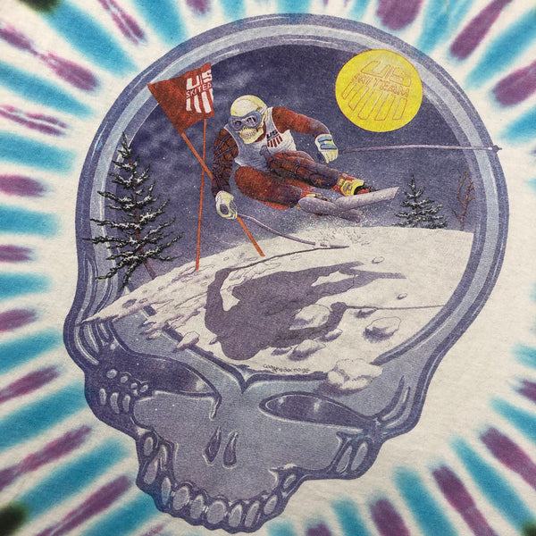 1997 Grateful Dead US Ski Team Tie Dye Band Shirt Size X-Large