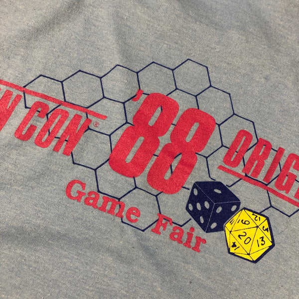 1988 Gen Con Origins Game Fair Fantasy Single Stitch Screen Stars Shirt Size Large