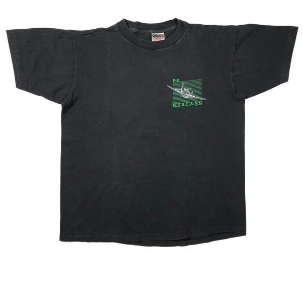 Vintage 1989 P-51 Mustang Plane Single Stitch Shirt | Beyond 94