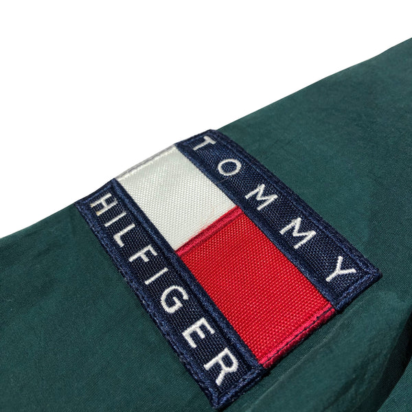 Vintage 90s Tommy Hilfiger Sleeve Spell Out Windbreaker Jacket | Beyond 94